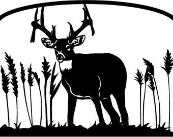 Buck outdoor scene cad cut files