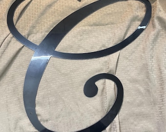 Metal letter C