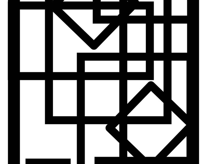Decorative trellis of railing inserts cad cut files