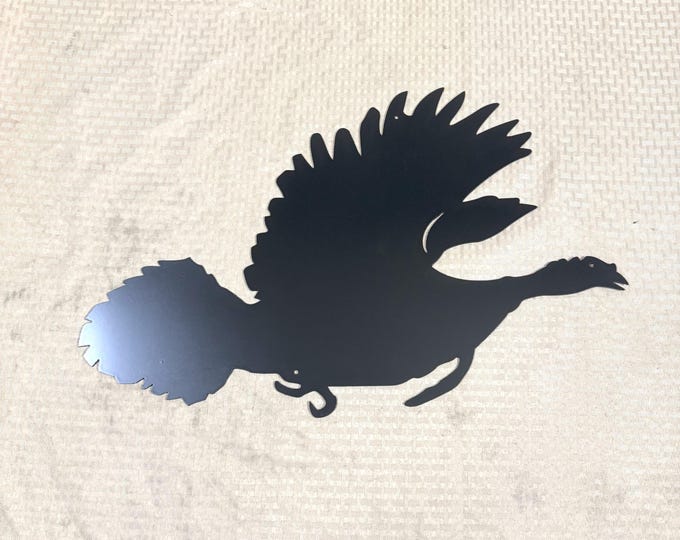 Rustic Metal turkey sign cut from 14 gauge steel