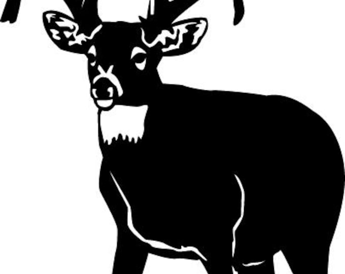 Buck deer collection cad cut file