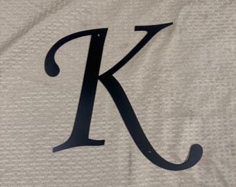 Metal letter K
