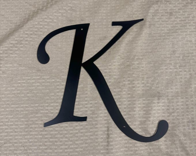 Metal letter K