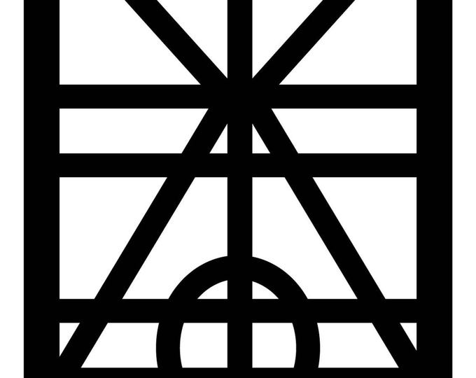 Decorative trellis of railing inserts cad cut files