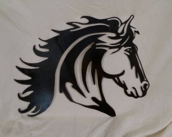Rustic Steel Horse Head Wall Art Decor