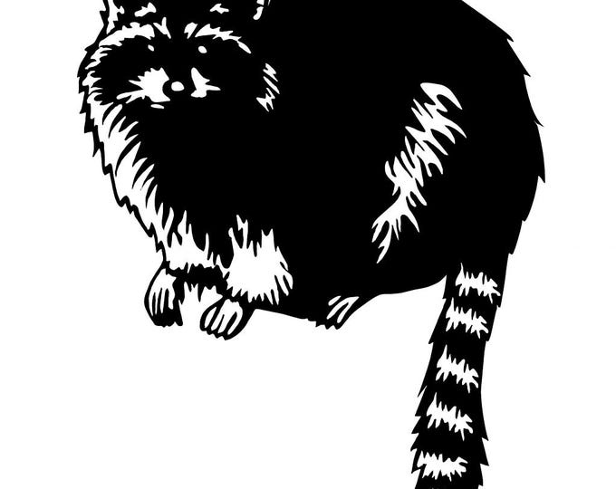 Raccoon collection cad cut file