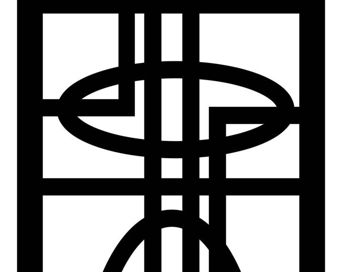 Decorative trellis of railing inserts cad cut files