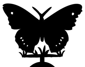 Candle holder with butterfly cad cut file