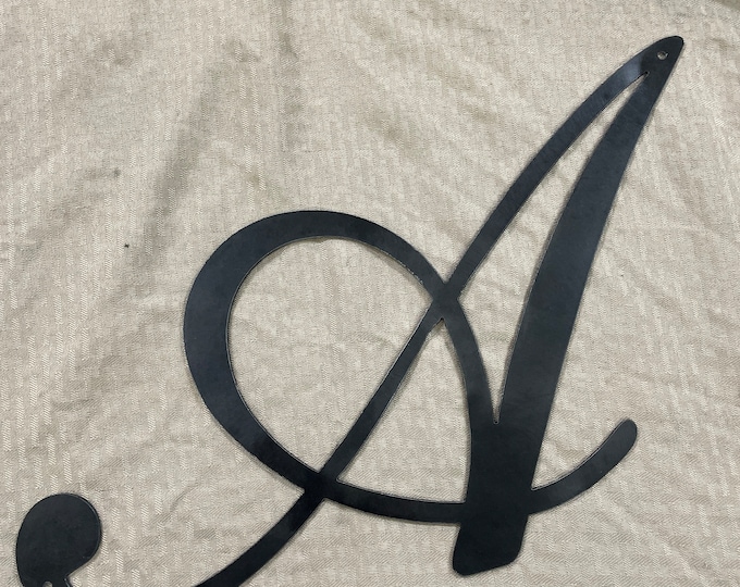 Metal letter A