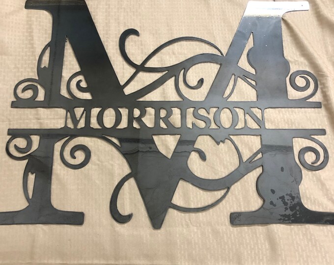 Metal letter M with Name