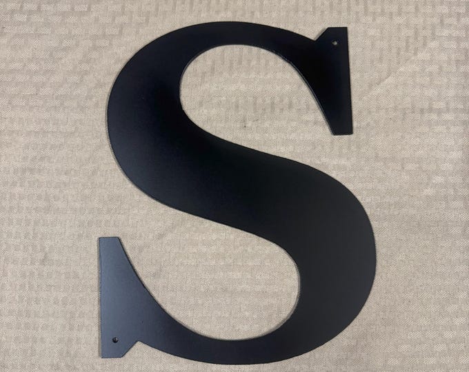 Metal letter S