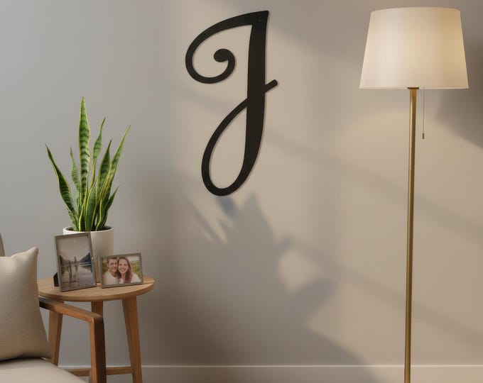 Metal Letter J Wall Decor,Industria Art, 14ga Steel