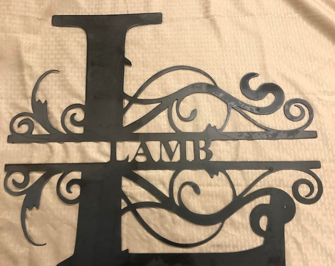 Metal letter L with Name