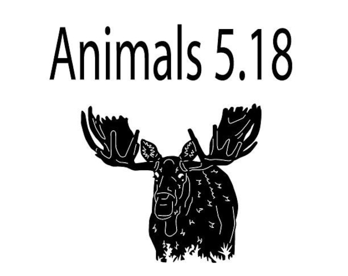 Moose collection cad cut file