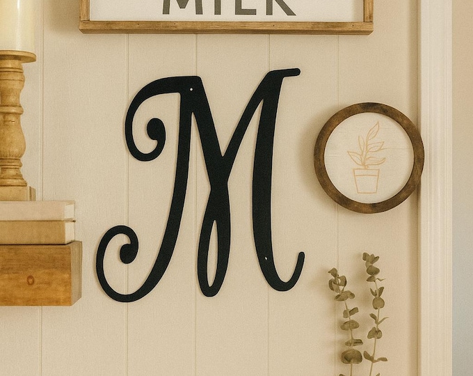 Metal letter M