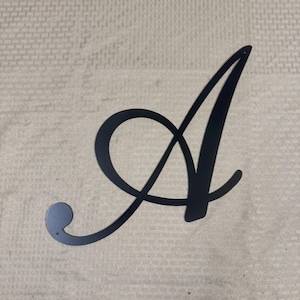 Metal letter A