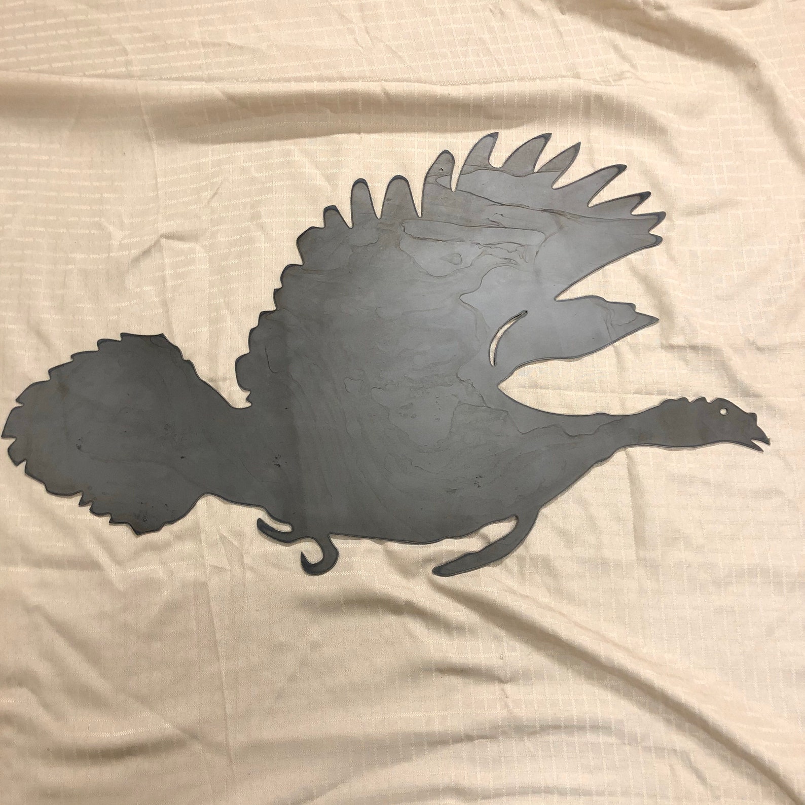 Industrial Rustic Metal Turkey Sign Cut From 14 Gauge Steel Etsy