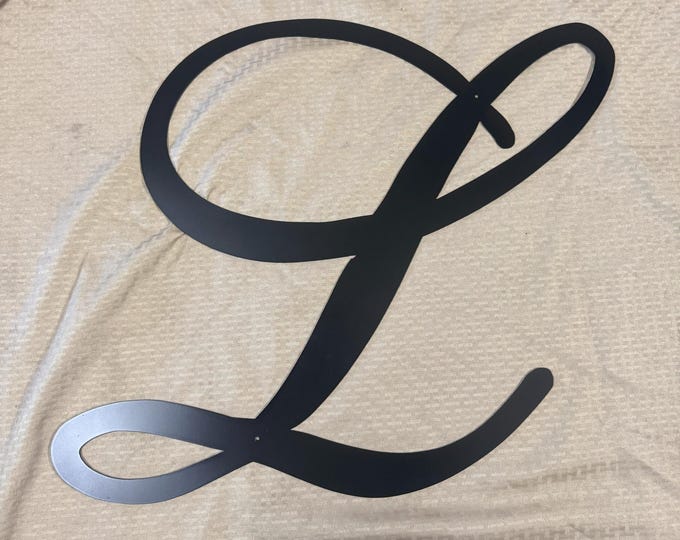 Metal letter L