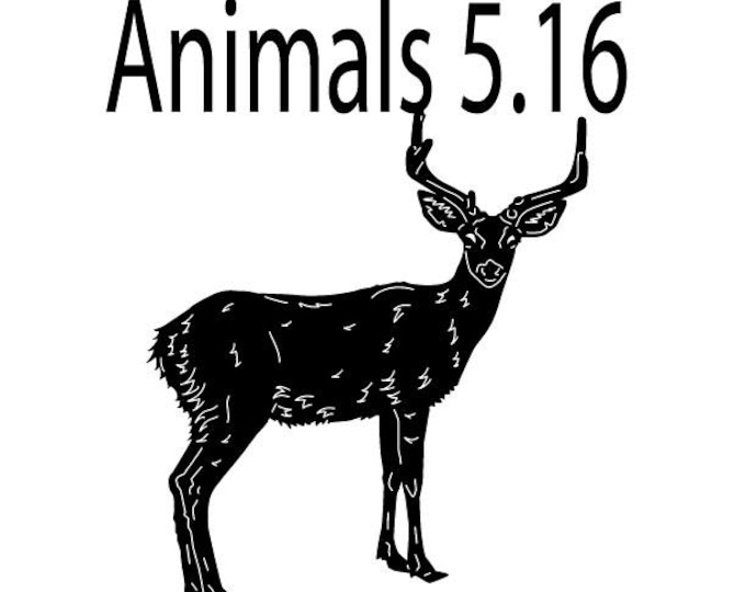 Buck deer collection cad cut file
