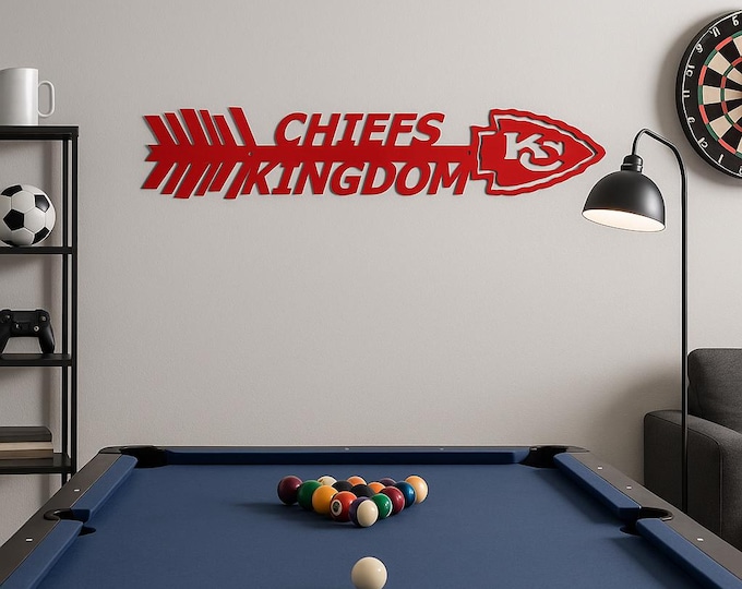 Chiefs Kingdom Arrow - Hand-painted Arrowhead in Bold Red or Classic White