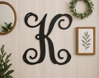 Metal letter K