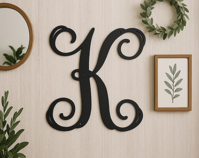 Metal letter K