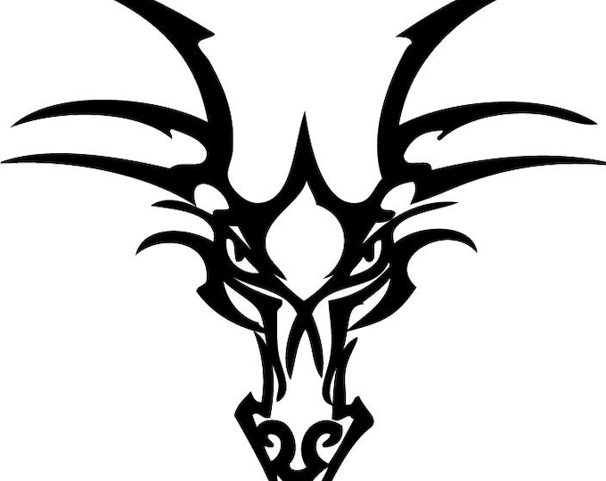 Dragon face cad cut file