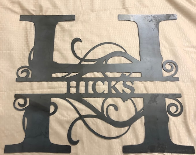 Metal letter H with Name