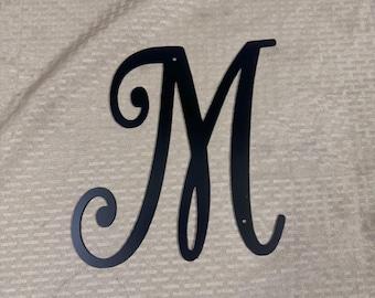 Metal letter M