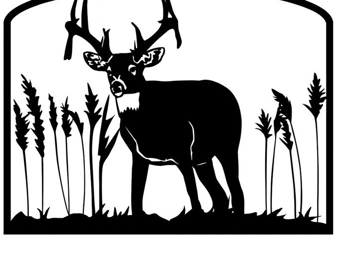 Buck outdoor scene cad cut files