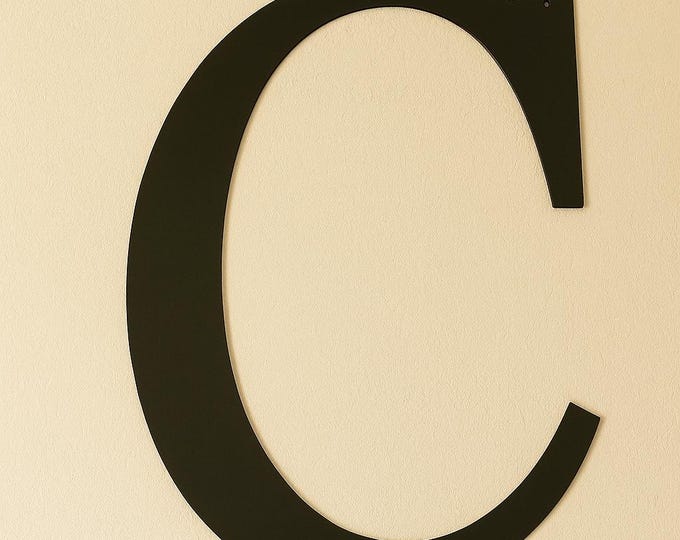 Metal letter C