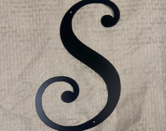 Metal letter S