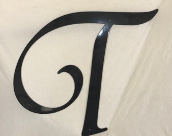 Metal letter T