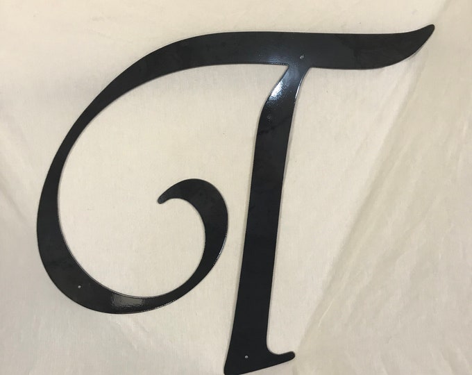 Metal letter T