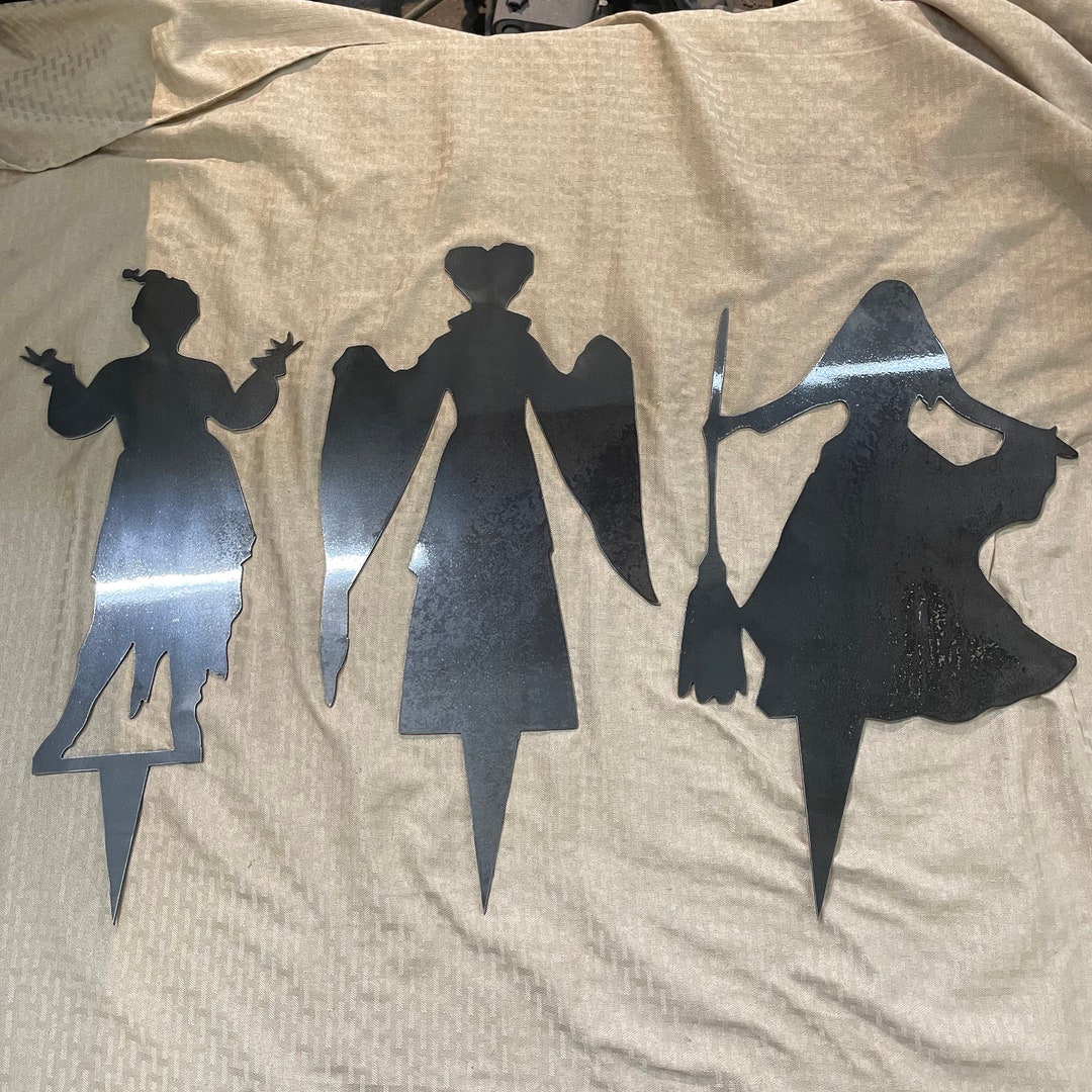 Industrial Rustic Sanderson Sisters Yard Stakes 16 Tall Plus Yard Steak