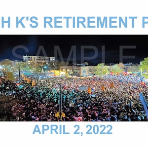 Coach K's Retirement Party Franklin Street Celebration Poster
