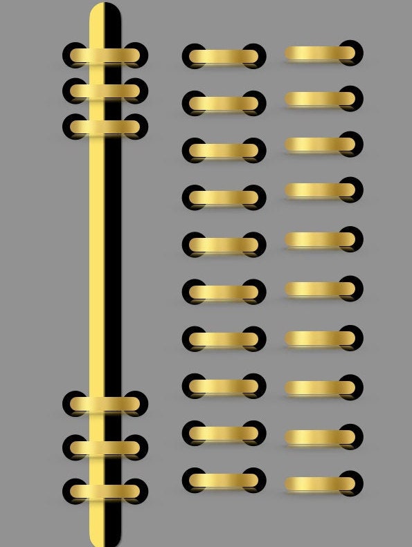 Black / Gold Binder Rings Digital Clip Art for Digital Planner Etsy