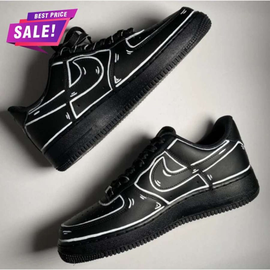 air force 1 black writing