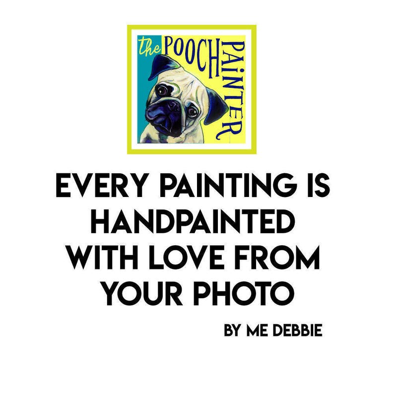 Memorial Pet Portrait Pet Portrait Pet Lover Gift Custom Dog Portrait Dog Painting Custom Hand Painted From Photograph Pet Painting