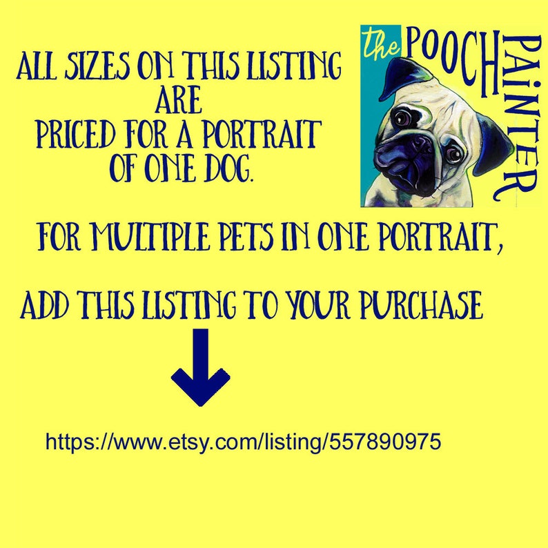 Pet Painting Photo to Painting Custom Pet Portrait Custom Dog Painting from Photo Pet Portrait