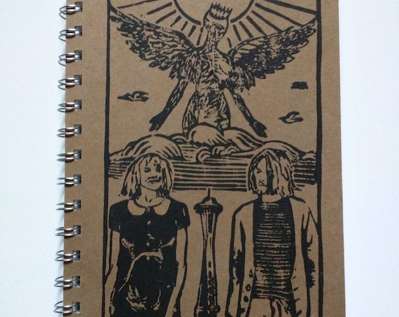 Kurt Cobain and Courtney Love as The Lovers Rock'n Roll Tarot Notebook