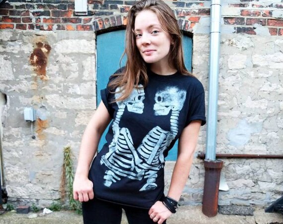 Love and Hate Skeletons T-Shirts
