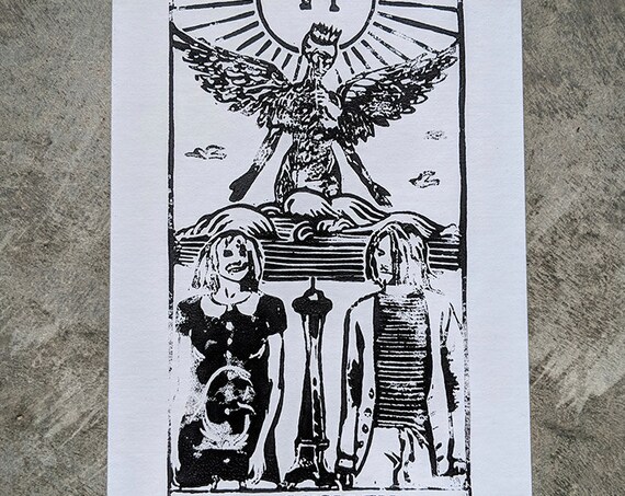 Kurt and Courtney as the Lovers print