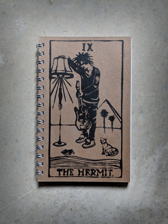 Robert Smith as The Hermit Rock'n Roll Tarot Notebook