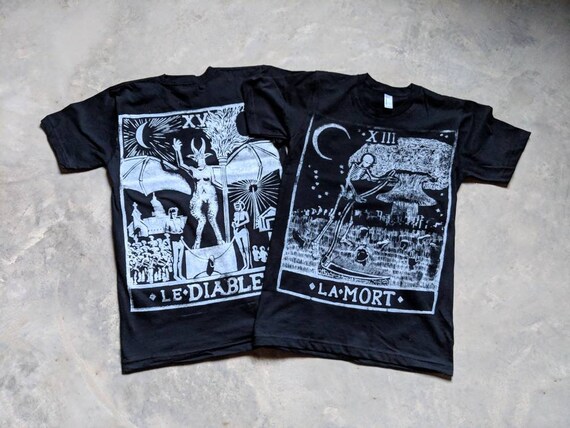 Death and Devil Card T-shirt