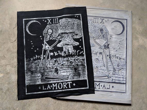 Large Death Card Patch