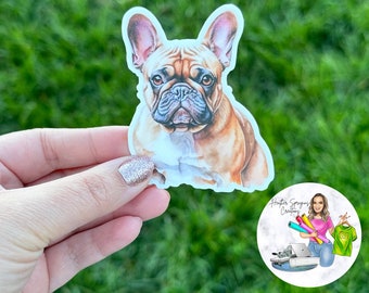 Franse Bulldog Sticker, Franse Bulldog, Franse Bulldog Cadeau, Frenchie Gift, Frenchie, Hond Cadeau, Tan Franse Bulldog, Vinyl Sticker, Hond Moeder