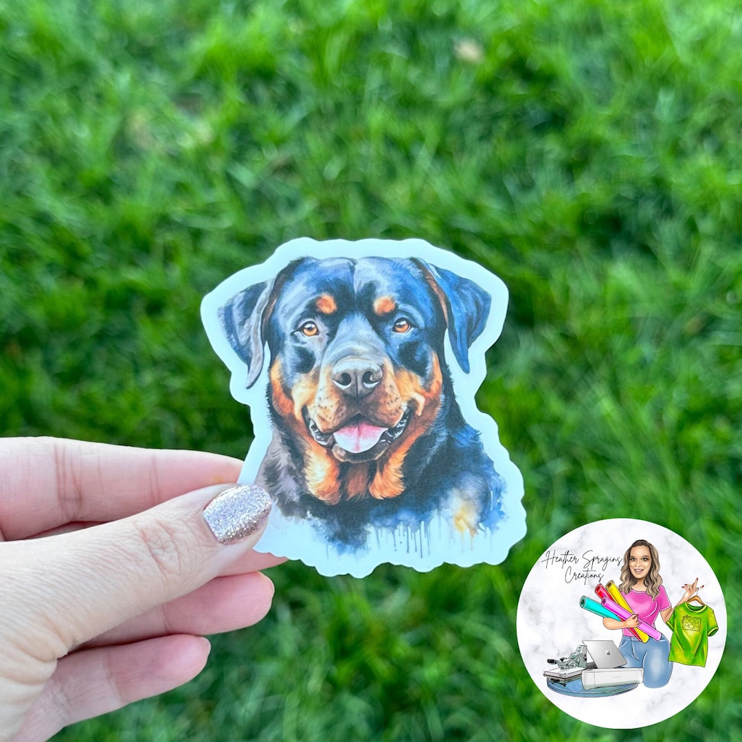 Rottweiler Sticker, Rottweiler, Rottweiler Decal, Rottweiler Gift ...