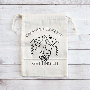 Camp Bachelorette Bachelorette Party Favors Camp Bachelorette Party Getting Hitched Getting Lit Glamping Bachelorette Kit Wild and Free image 1