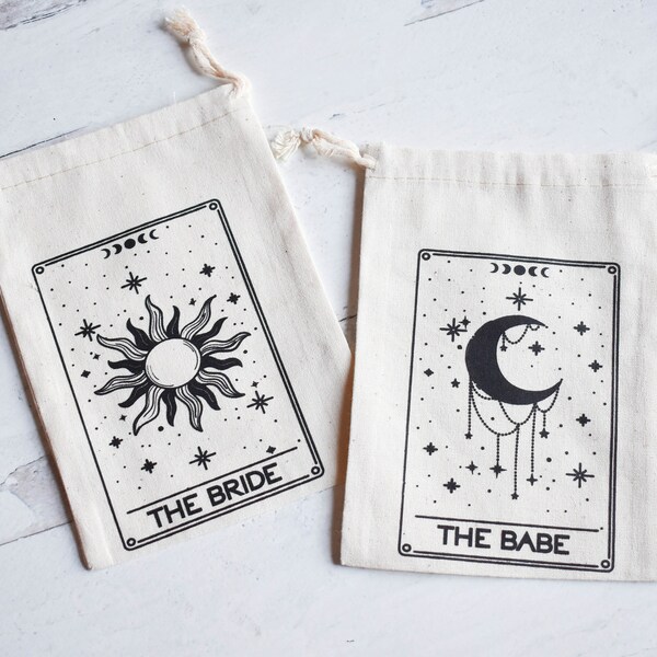 Celestial Bride Gift Bag / Celestial Babe Bachelorette Party Favors  / Hangover kit/ Tarot Card / Boho Bachelorette / Boho Bride